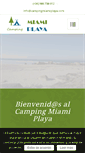 Mobile Screenshot of campingmiamiplaya.com